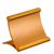 Expositor de mostrador de aluminio 50 x 70 mm  | dorado 