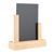 Expositor de mesa de madera con pizarra A6  | Haya|negro 