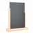 Expositor de mesa de madera con pizarra A4  | Haya|negro 