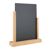 Expositor de mesa de madera con pizarra A4  | Roble|negro 