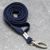 Lanyard, 10 mm de ancho azul oscuro
  | con clip mosquetón 
