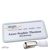 Tarjetas identificativas clip Office 75 x 37 mm  | gris claro  | Clip de suspensión 