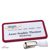 Tarjetas identificativas clip Office 75 x 37 mm  | burdeos  | Clip de suspensión 