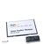 Tarjetas identificativas VISTA magnéticas 60 x 37 mm  | antracita  | Imán smag®, extra fuerte 