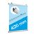 Perfil porta banner, aluminio, abatible 420 mm