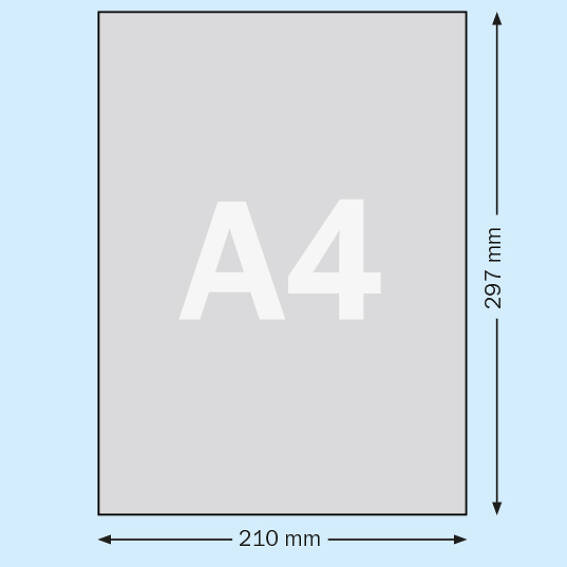 Lámina Magnética A4 - Adhesiva - 210 x 297 mm
